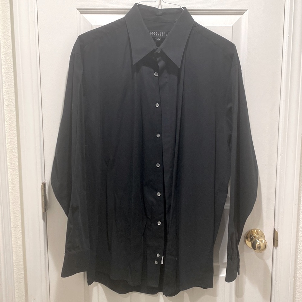 Black Perry Ellis Portfolio dress shirt